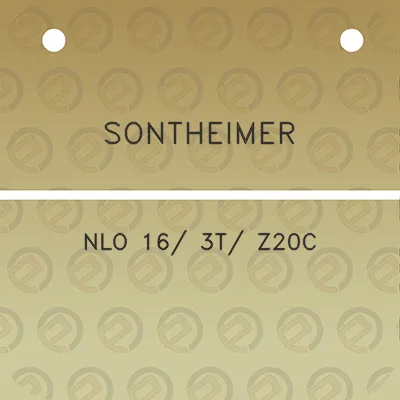 sontheimer-nlo-16-3t-z20c