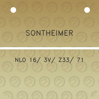 sontheimer-nlo-16-3v-z33-71