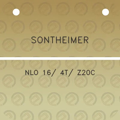 sontheimer-nlo-16-4t-z20c