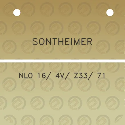 sontheimer-nlo-16-4v-z33-71