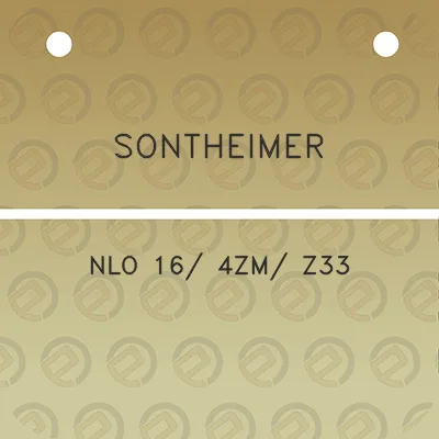 sontheimer-nlo-16-4zm-z33