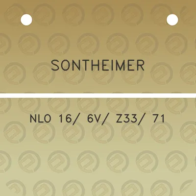 sontheimer-nlo-16-6v-z33-71