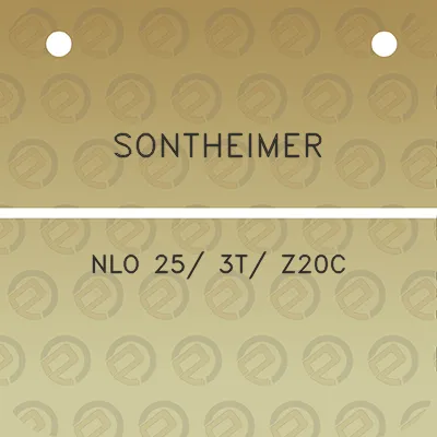 sontheimer-nlo-25-3t-z20c