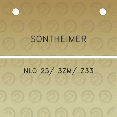 sontheimer-nlo-25-3zm-z33