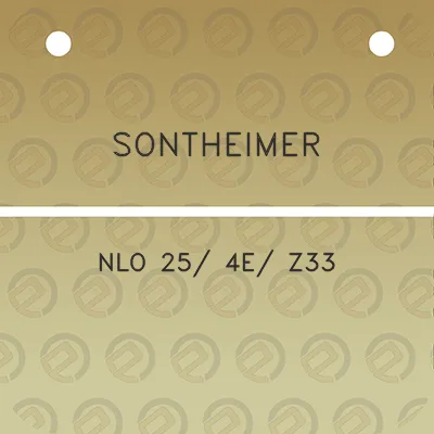 sontheimer-nlo-25-4e-z33