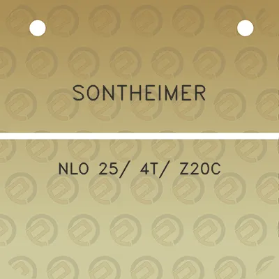 sontheimer-nlo-25-4t-z20c