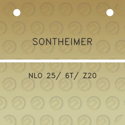 sontheimer-nlo-25-6t-z20