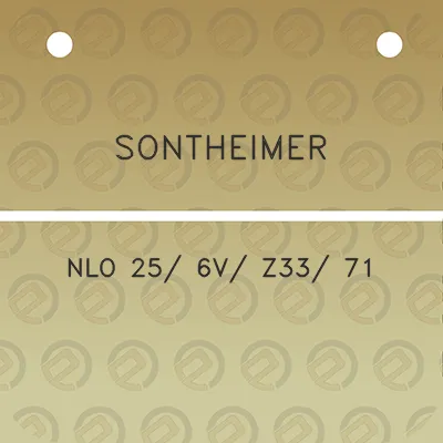 sontheimer-nlo-25-6v-z33-71