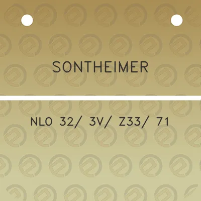 sontheimer-nlo-32-3v-z33-71