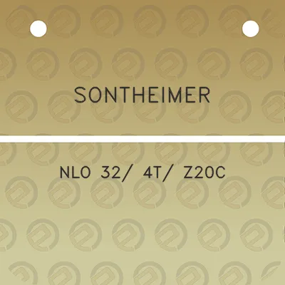 sontheimer-nlo-32-4t-z20c