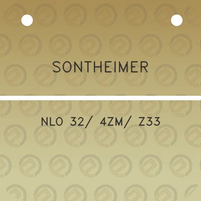 sontheimer-nlo-32-4zm-z33