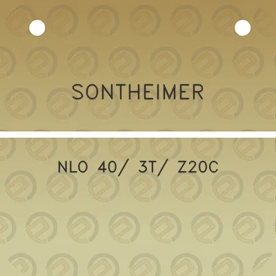 sontheimer-nlo-40-3t-z20c