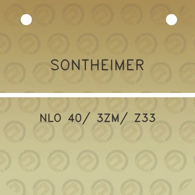 sontheimer-nlo-40-3zm-z33