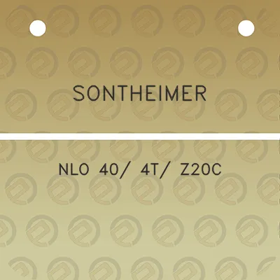 sontheimer-nlo-40-4t-z20c