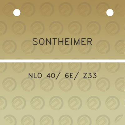 sontheimer-nlo-40-6e-z33