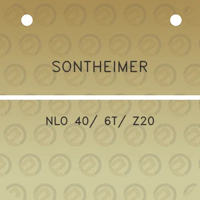 sontheimer-nlo-40-6t-z20