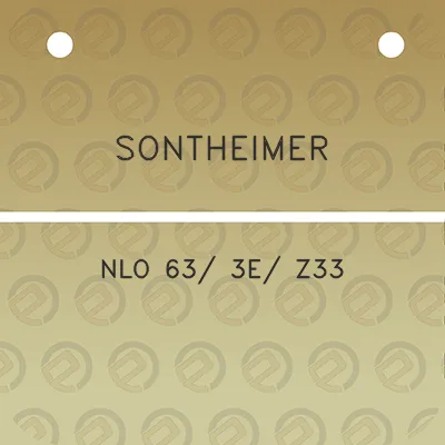 sontheimer-nlo-63-3e-z33