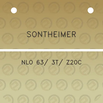 sontheimer-nlo-63-3t-z20c