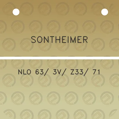 sontheimer-nlo-63-3v-z33-71