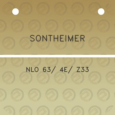 sontheimer-nlo-63-4e-z33