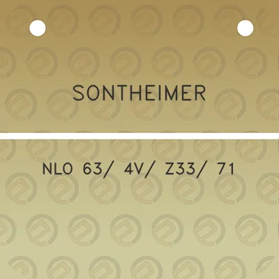 sontheimer-nlo-63-4v-z33-71