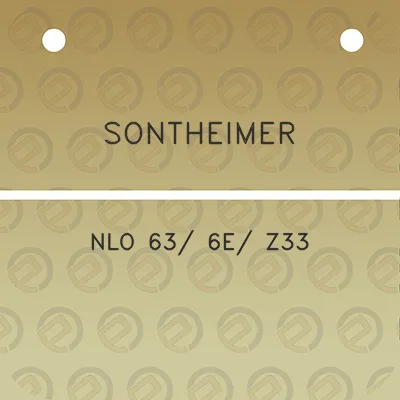 sontheimer-nlo-63-6e-z33