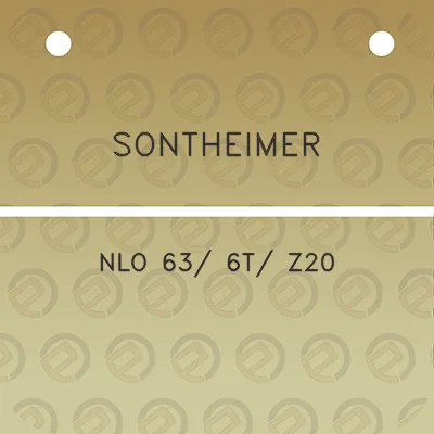 sontheimer-nlo-63-6t-z20