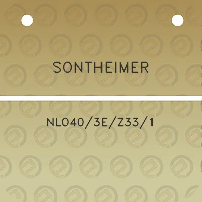 sontheimer-nlo403ez331