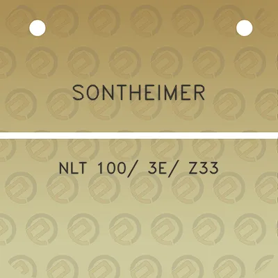 sontheimer-nlt-100-3e-z33