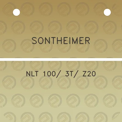 sontheimer-nlt-100-3t-z20