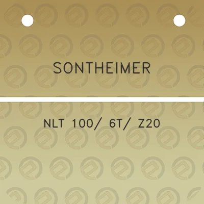 sontheimer-nlt-100-6t-z20