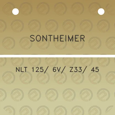 sontheimer-nlt-125-6v-z33-45