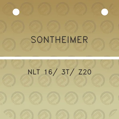 sontheimer-nlt-16-3t-z20