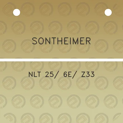 sontheimer-nlt-25-6e-z33