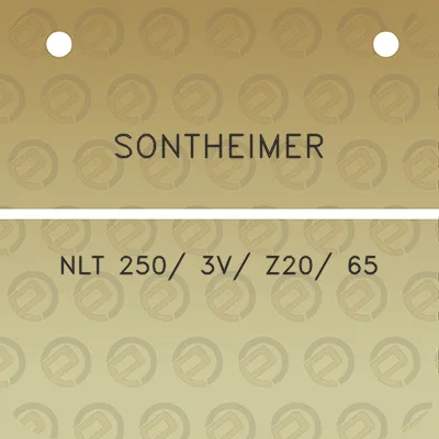 sontheimer-nlt-250-3v-z20-65