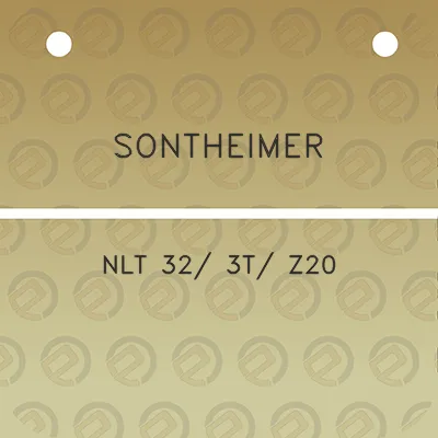 sontheimer-nlt-32-3t-z20