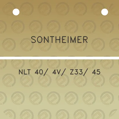 sontheimer-nlt-40-4v-z33-45