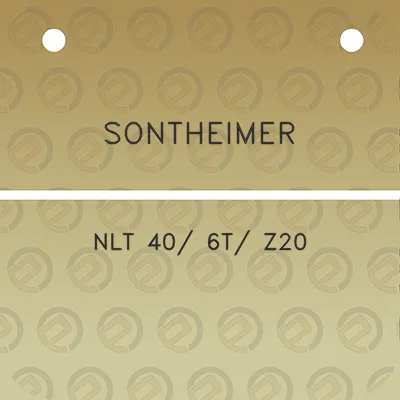 sontheimer-nlt-40-6t-z20