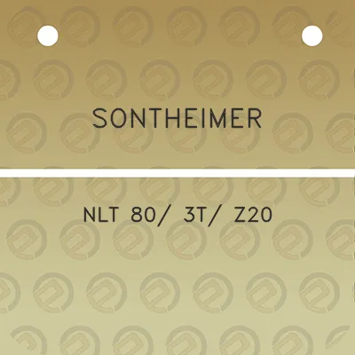 sontheimer-nlt-80-3t-z20