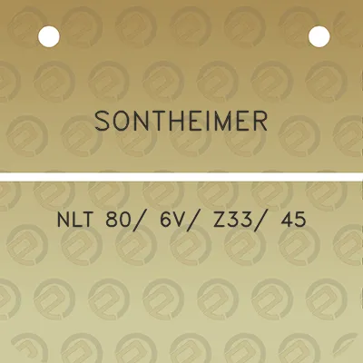 sontheimer-nlt-80-6v-z33-45