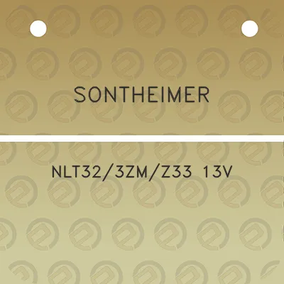 sontheimer-nlt323zmz33-13v