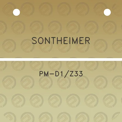 sontheimer-pm-d1z33