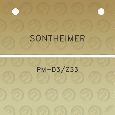 sontheimer-pm-d3z33