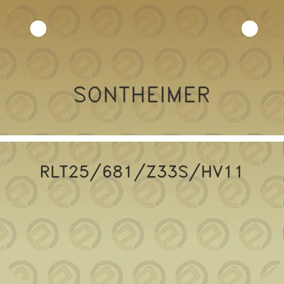 sontheimer-rlt25681z33shv11