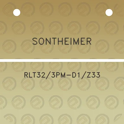 sontheimer-rlt323pm-d1z33