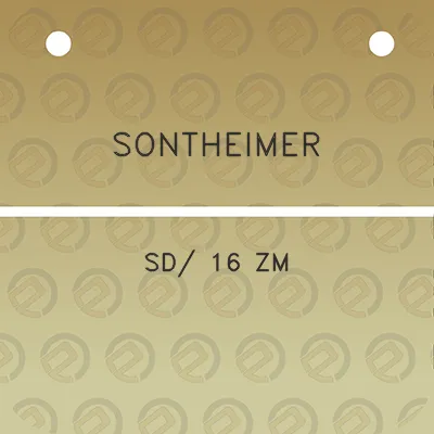 sontheimer-sd-16-zm