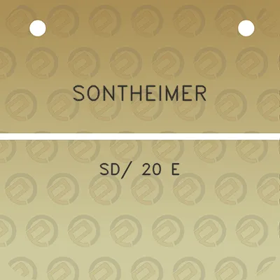 sontheimer-sd-20-e