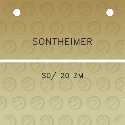 sontheimer-sd-20-zm