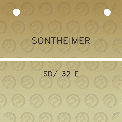 sontheimer-sd-32-e