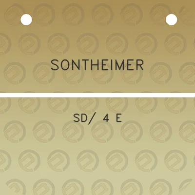 sontheimer-sd-4-e